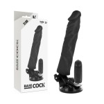 BASECOCK - REALISTYCZNY WIBRATOR PILOT ZDALNEGO STEROWANIA 21 CM -O- 4 CM